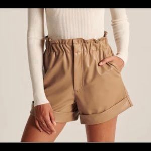Faux Leather Shorts